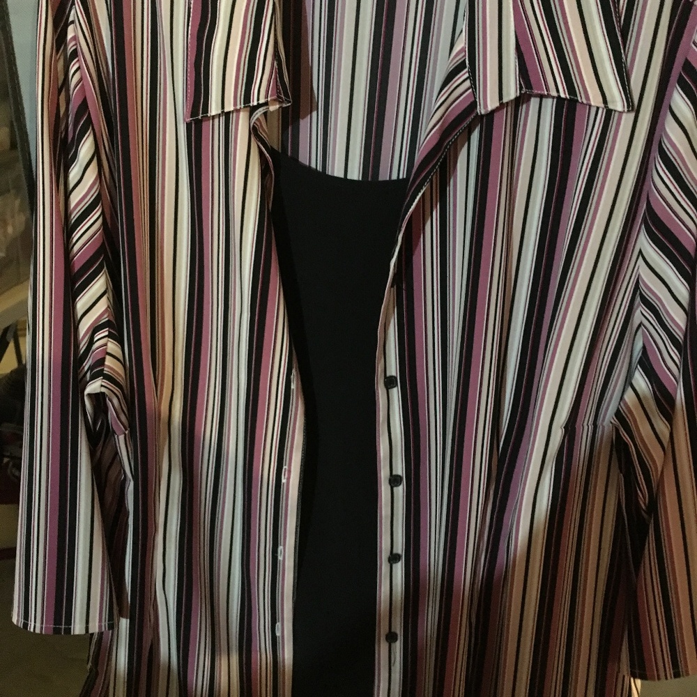 Blouse with attached tank